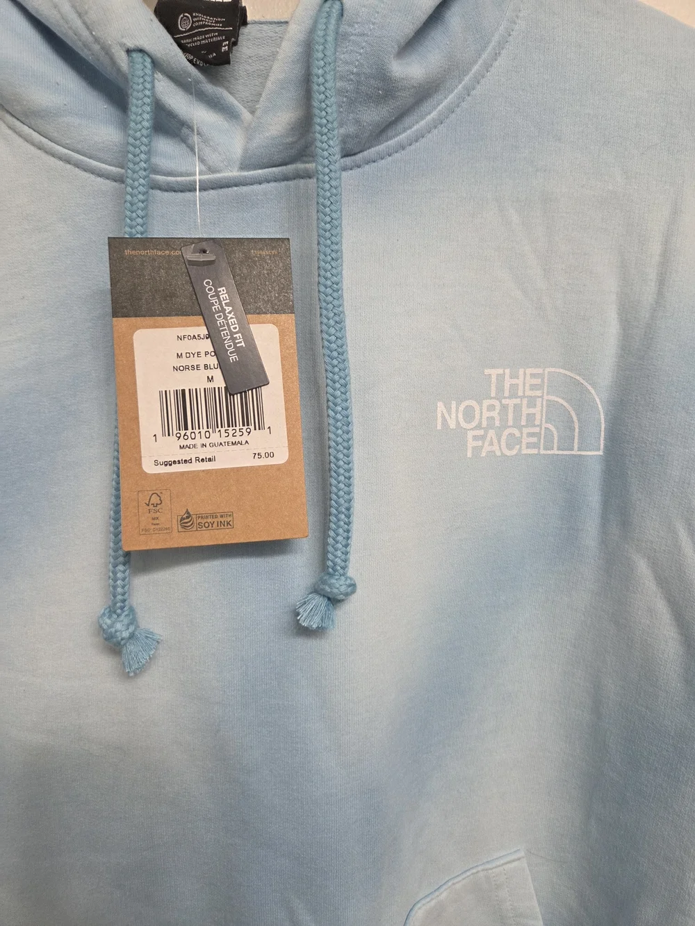 The North Face Men’s Pale Blue Pullover Hoodie